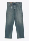 Darkpark Asymmetrical Wide-leg Jeans In Blue