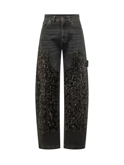 Darkpark Audery Double Knee Workwear Trousers In Black