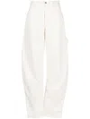 Darkpark Lisa Chain Loose Fit Carpenter Denim In White