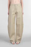 Darkpark Audrey Pants In Beige Cotton In Beige