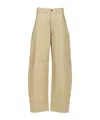 Darkpark Audrey Pants In Beige Cotton In Nude