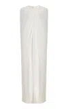 Darkpark Auroroa Cotton Jersey Long Cape In White