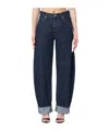 Darkpark Khris Balloon Jeans Blue With Cuff In Black