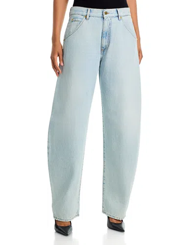 Darkpark Barrel Jeans In Bleached Baby Blue