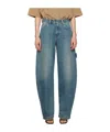Darkpark Denim Trousers With Belt Loops In Blue