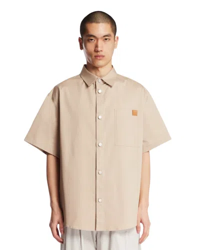 Darkpark Beige Karl Cotton Shirt In Neutral