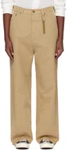 Darkpark Stretchless Wide-leg Jeans In White