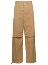 Darkpark 'saint' Beige Cargo Pants With Pockets In Beige