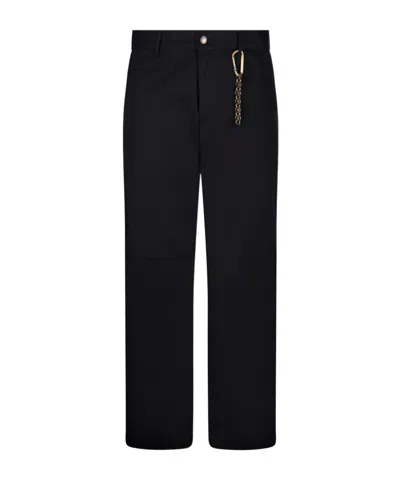 Darkpark Belt-loop Casual Pants In Black