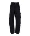 Darkpark Navy Rosalind Cargo Pants In Black