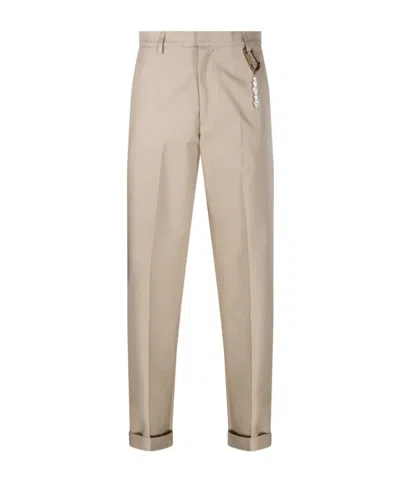 Darkpark Belt-loop Casual Pants In Nude