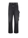Darkpark Belt-loop Jeans In Black