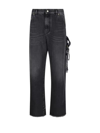 Darkpark Belt-loop Jeans In Black