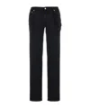 Darkpark 'michelle' Chain Detail Denim Trousers In Black