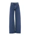 Darkpark Cotton Denim Pants In Blue