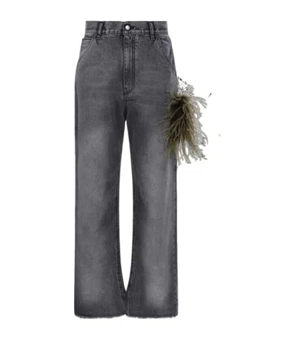 Darkpark Belt Loop Jeans In Gray