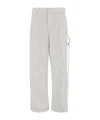 Darkpark Lisa Chain Loose Fit Carpenter Denim In White