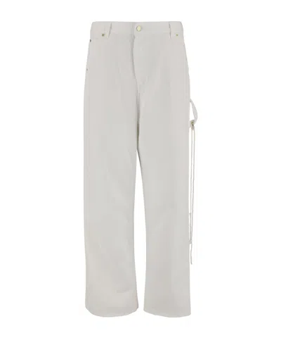 DARKPARK DARKPARK LISA CHAIN ADORNED LOOSE FIT CARPENTER DENIM JEANS