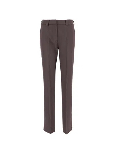 Darkpark Belt-loops Trousers In Brown