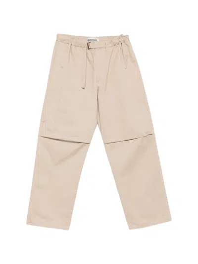 Darkpark Jordan Relaxed Fit Taupe Trousers In Neutral