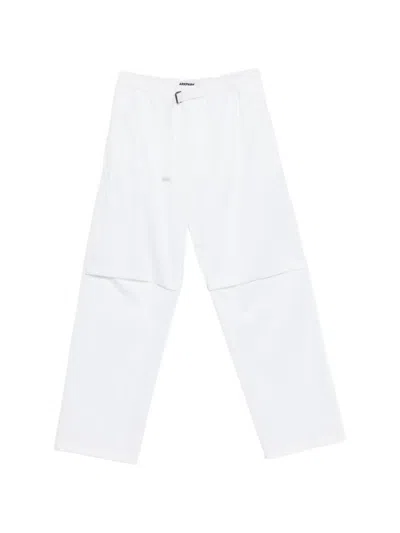 Darkpark Belted Trousers In White