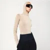 Darkpark Billie Long-sleeved Fitted Top With Hood In White