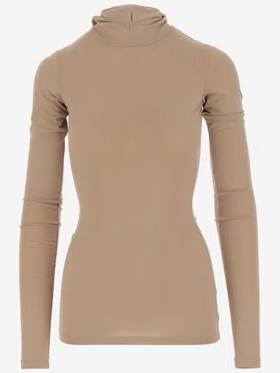 Darkpark Billie Jersey In Stretch Fabric In Nude