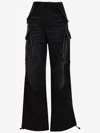 Darkpark Vivi Cargo Denim In Black