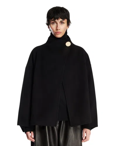 Darkpark Black North Oversized Midi Coat