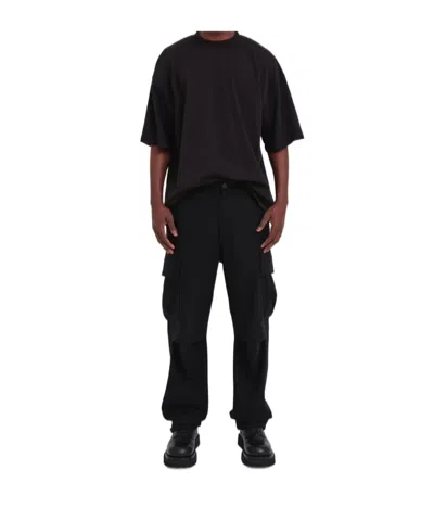 Darkpark Black Saint Wool Cargo Trousers