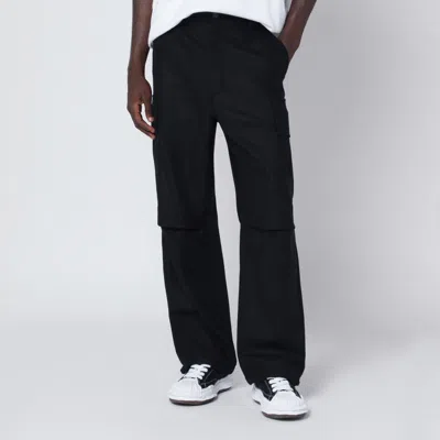 DARKPARK DARKPARK BLACK SAINT WOOL CARGO TROUSERS