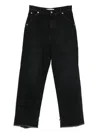 Darkpark Black Straight-leg Jeans In Black