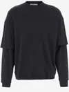 Darkpark Black Troy Double Sleeve T-shirt In Black