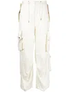 Darkpark Drawstring Cargo Track Pants In Neutrals