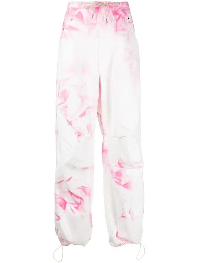 Darkpark Daisy Military Trousers In Pink White