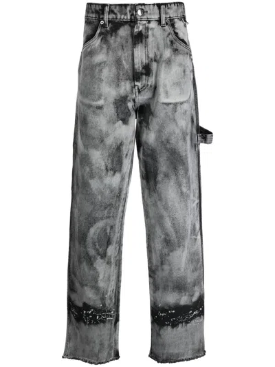 DARKPARK BLEACHED-EFFECT HIGH-WAISTED JEANS