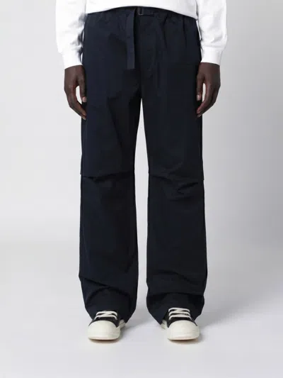 Darkpark Jordan Relaxed Fit Navy Blue Trousers In Black