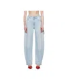 Darkpark Blue Audrey Barrel Leg Carpenter Jeans In Multicolor