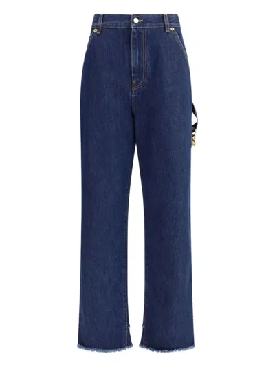 Darkpark Blue Chain-embellished Jeans