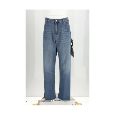 Darkpark Blue Cotton Relaxed Fit Jeans