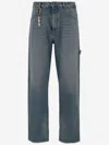 Darkpark High-waisted Straight-leg Jeans In Blue