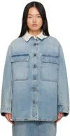 Darkpark Blue Julie Denim Jacket In Light Wash