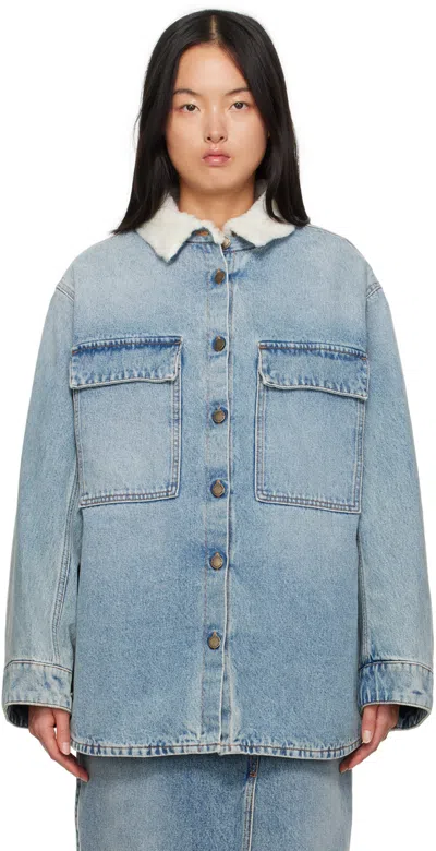 Darkpark Blue Julie Denim Jacket In Light Wash