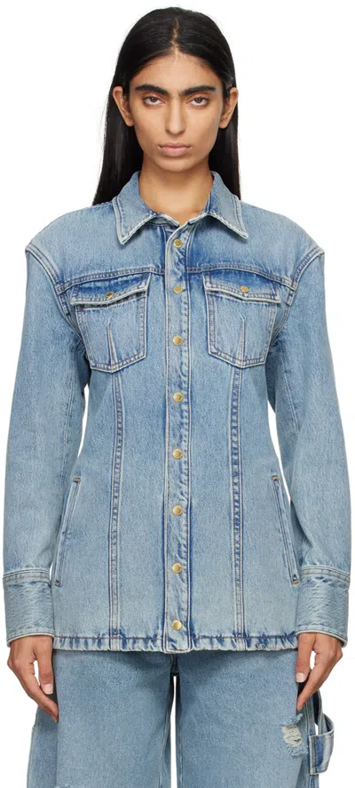 Darkpark Blue Nicole Denim Jacket In Light Wash