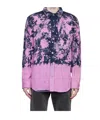 Darkpark Printed Button-down Shirt In Purple