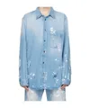 Darkpark Blue Victor Denim Shirt In Blue