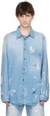 Darkpark Blue Victor Denim Shirt In Blue