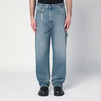 Darkpark Blue Washed-out John Jeans In Light Blue
