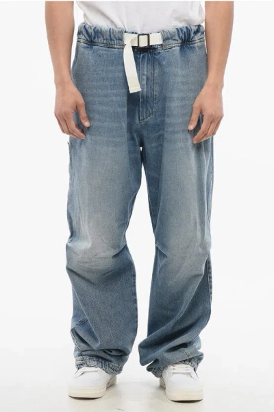 Darkpark Boyfried Fit Jordan Denims With Elastic Waistband 27cm In Blue