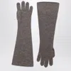 Darkpark Knitted Gloves In Brown